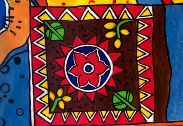 Traditional Wall Painting in Bangladesh